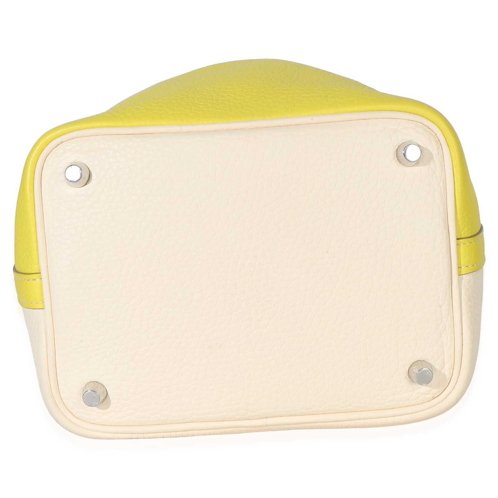 Hermès Bi-Color Lime Nata Picotin Lock 18 PHW