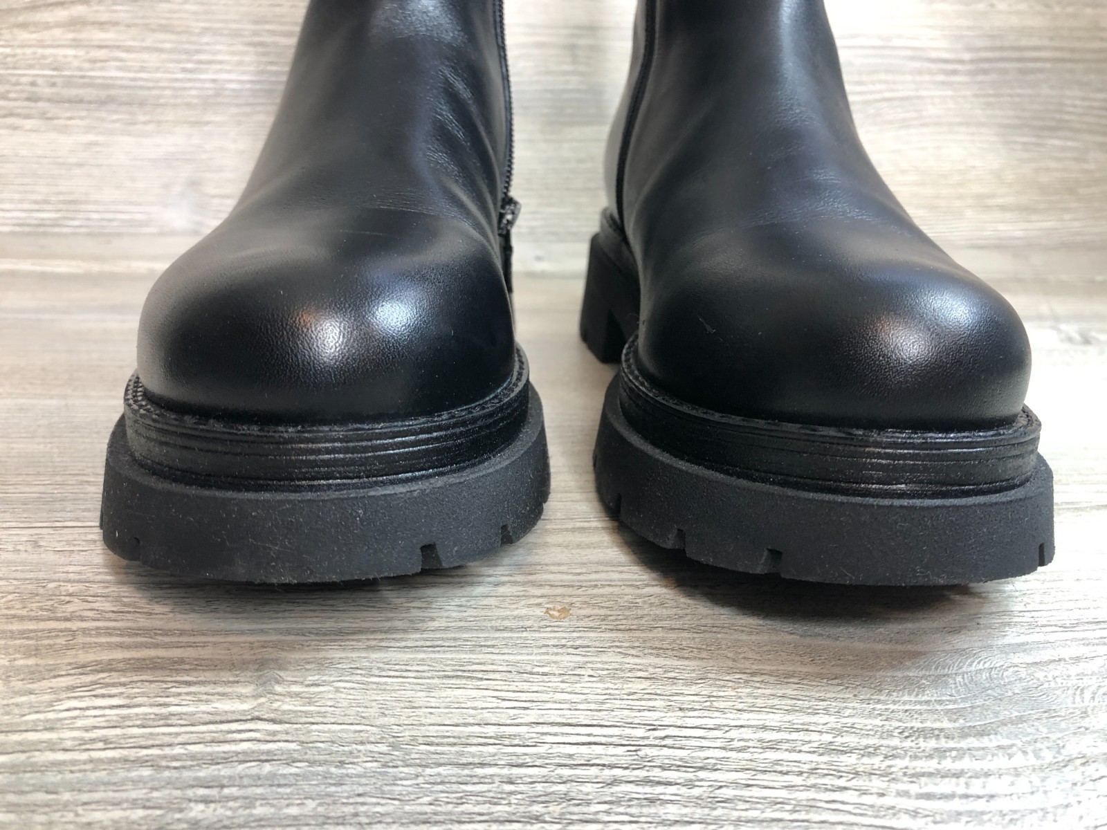 NERO GIARDINI Italian Leather Women Chelsea boots Black Color Sz 39 EU