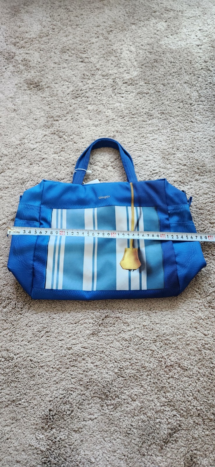 Women’s Blue Stripe Crossbody Bag Top Handle Shoulder Tote Purse Travel New