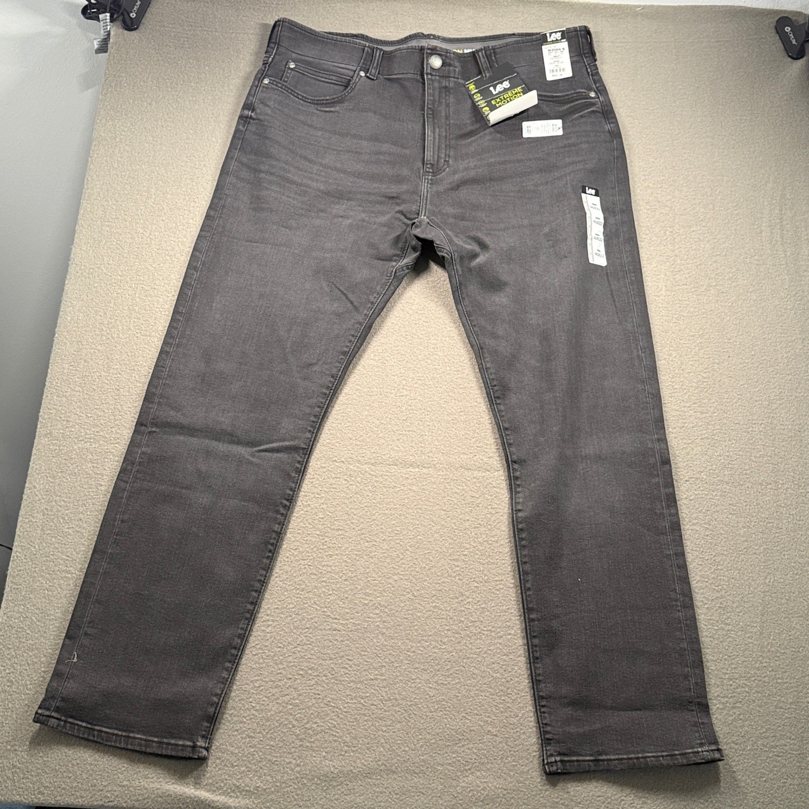 Lee Extreme Motion MVP Jeans Mens 40×32 Farrow Slim Straight Stretch 112339217
