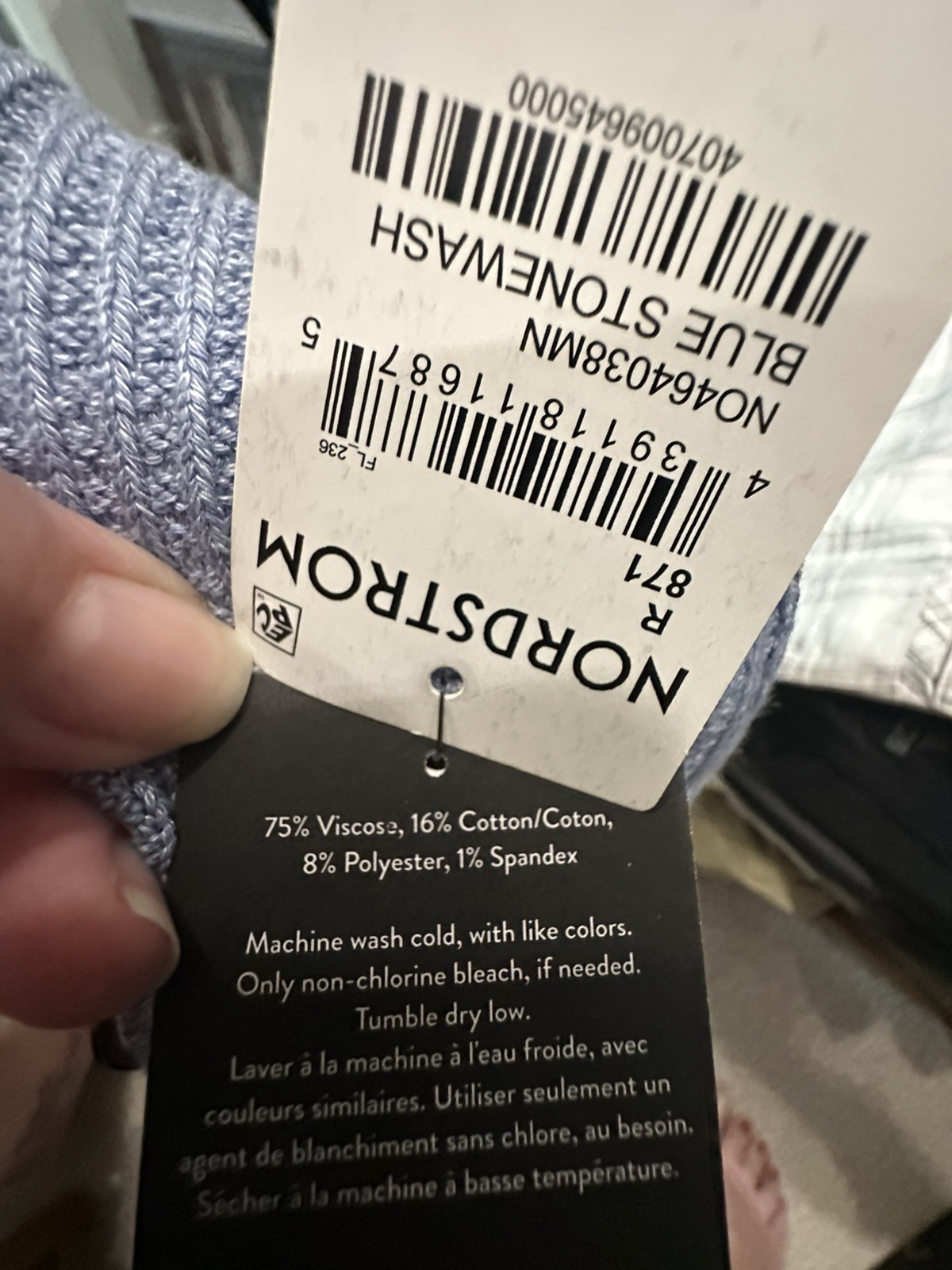 NWT NORDSTROM **2 PAIR** Men’s Casual Rib Crew Socks 6-12 1/2. MSRP $15