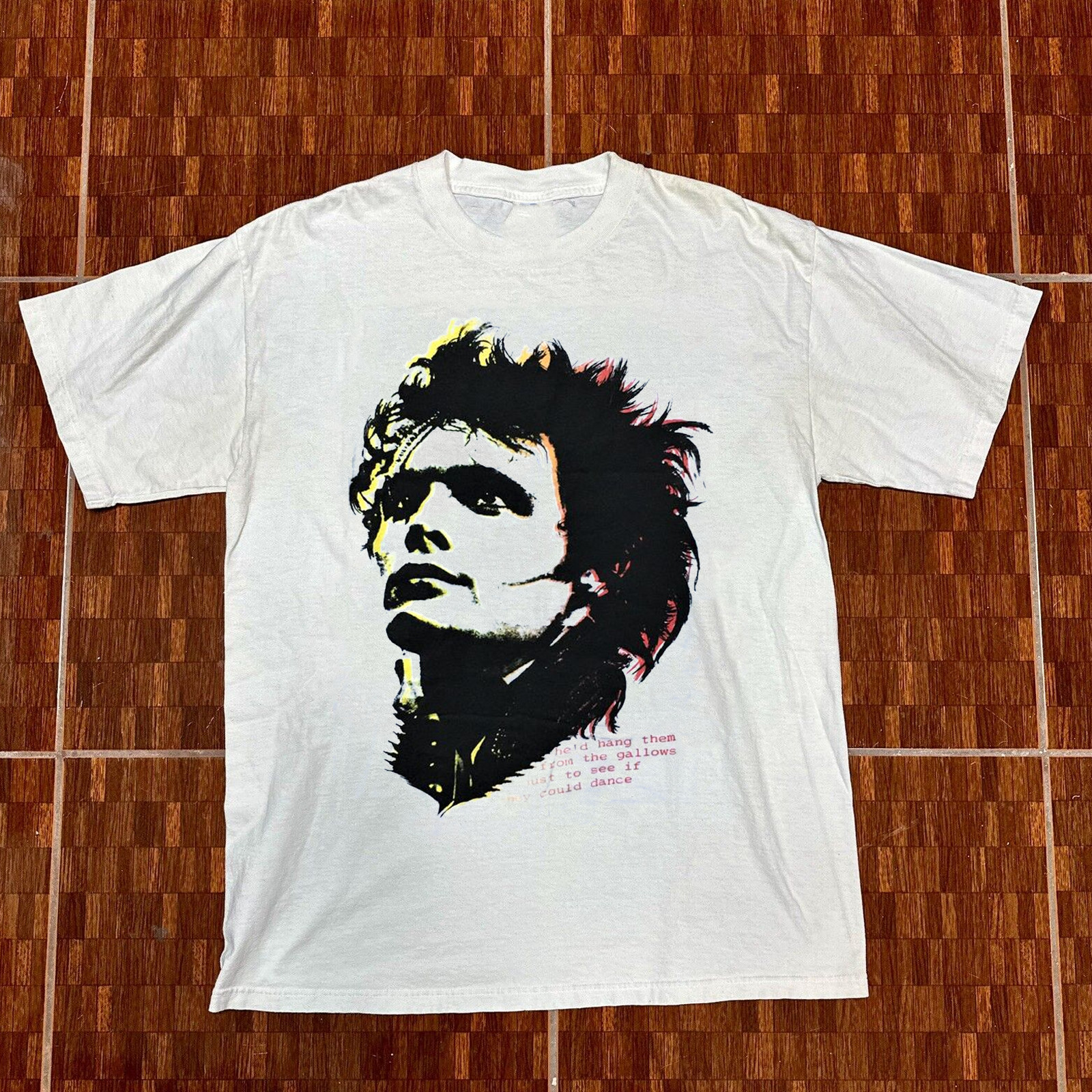 Adam Ant Face Punk Rock Tour Concert White All Size Shirt