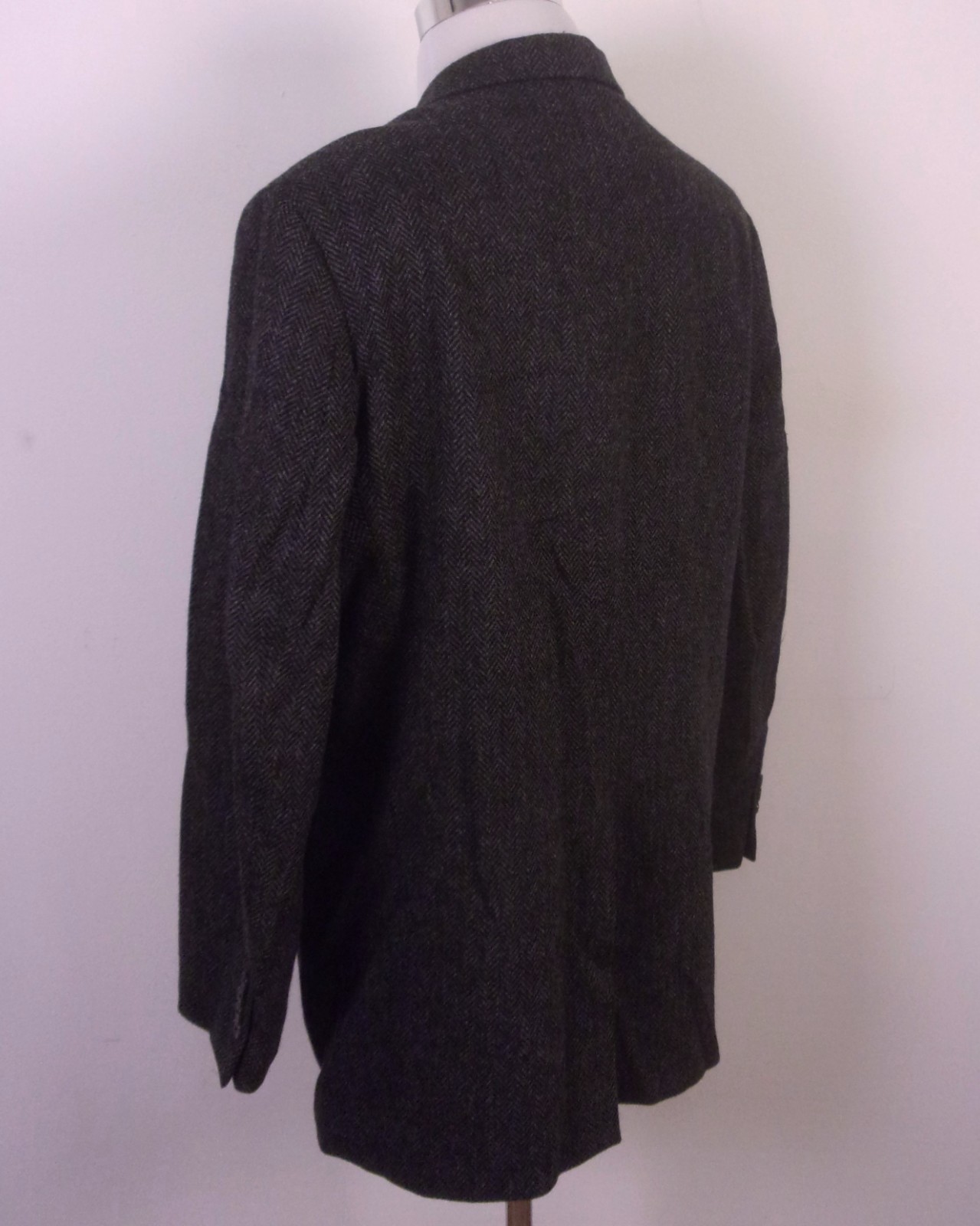 EUC Tom James Corporate Image Bespoke 100% Wool Tweed Blazer Sportcoat SZ 50 L