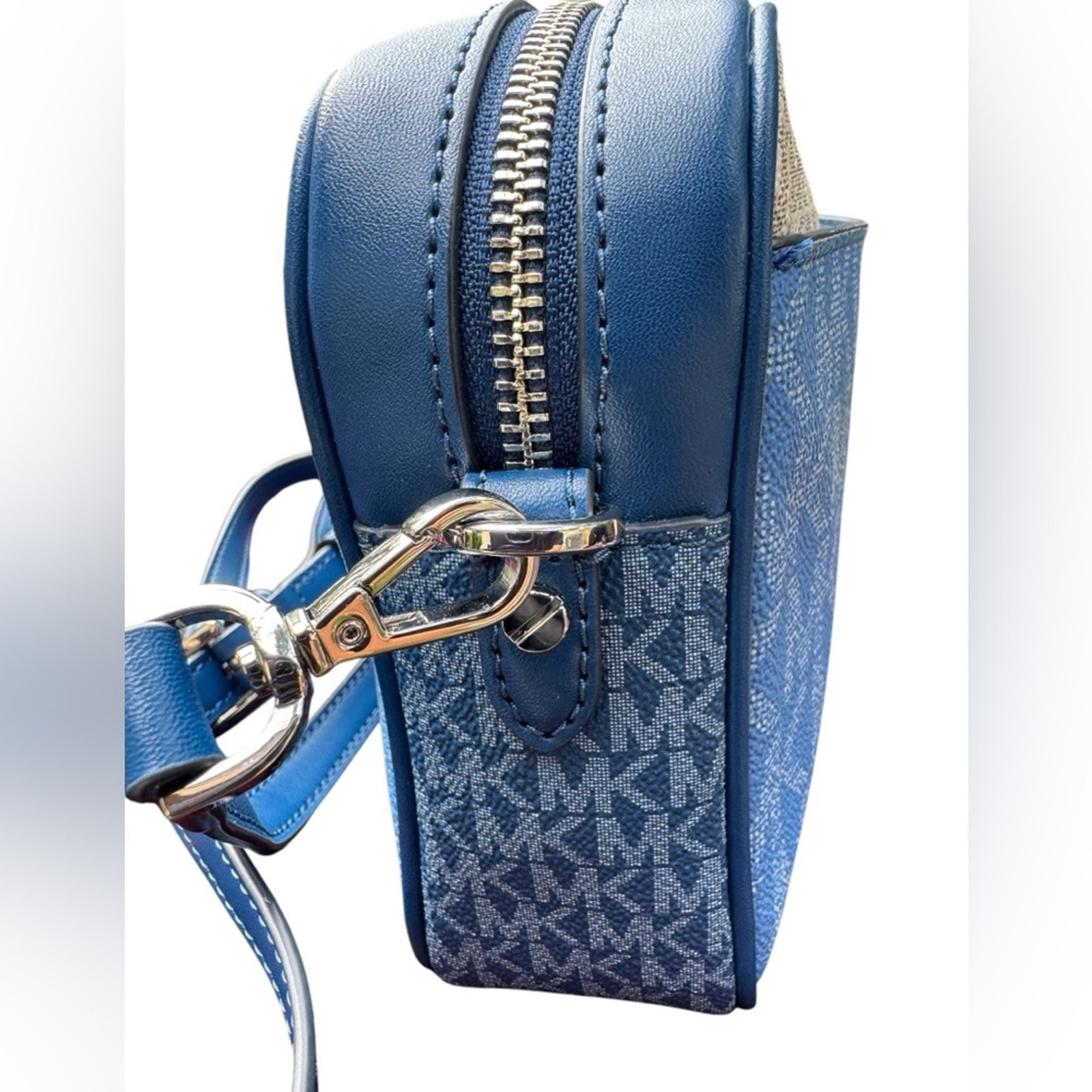 NEW Michael Kors Jet Set Logo-Printed Coated Canvas Camera Bag
