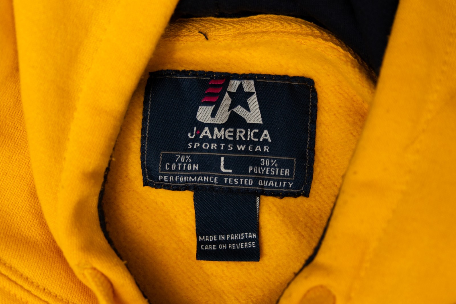 West Virginia Mountaineers Hoodie Sweatshirt Yellow J America Adult Large #12