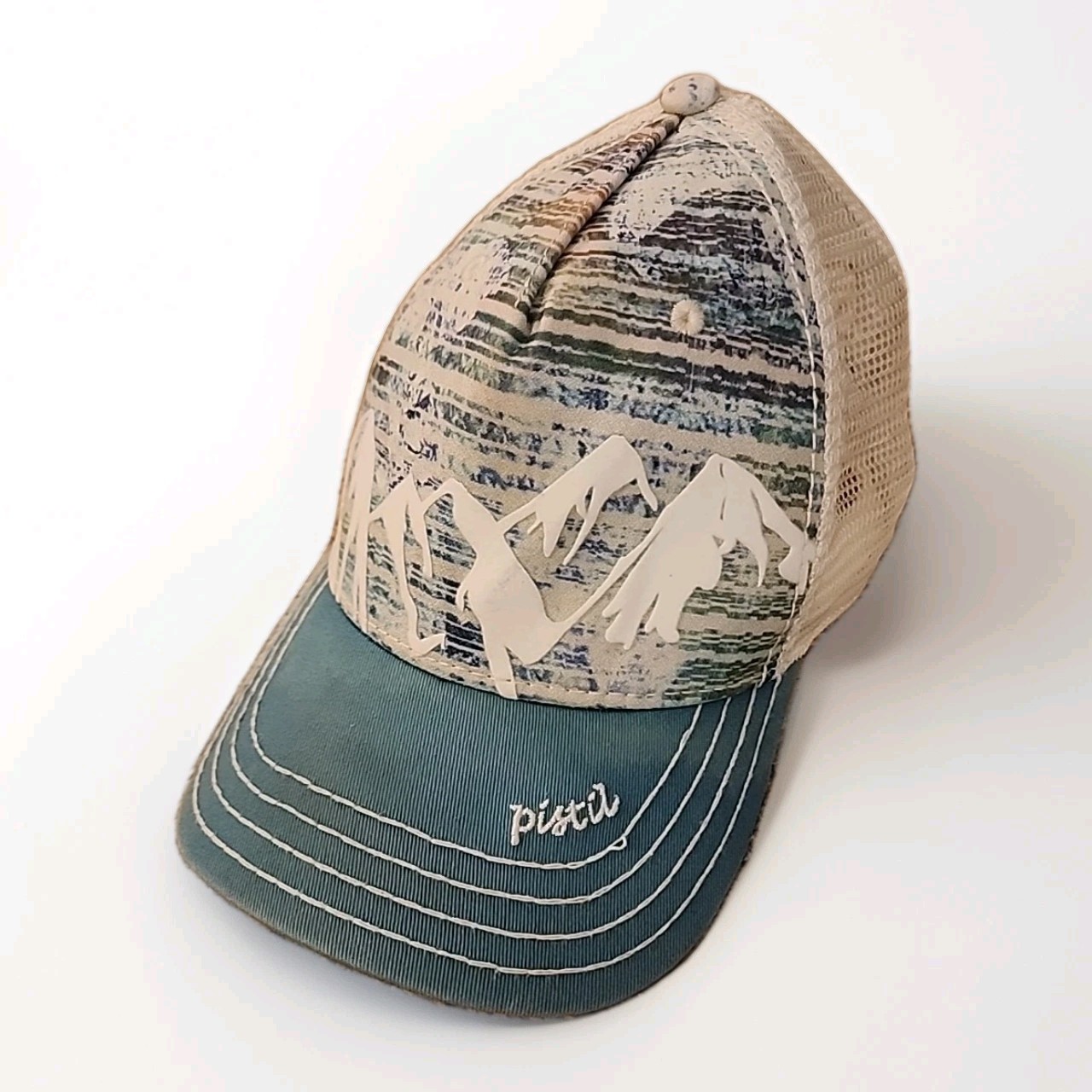 Pistil Mountaintops Trucker Hat Women’s One Size Snap Back Mesh Adjustable