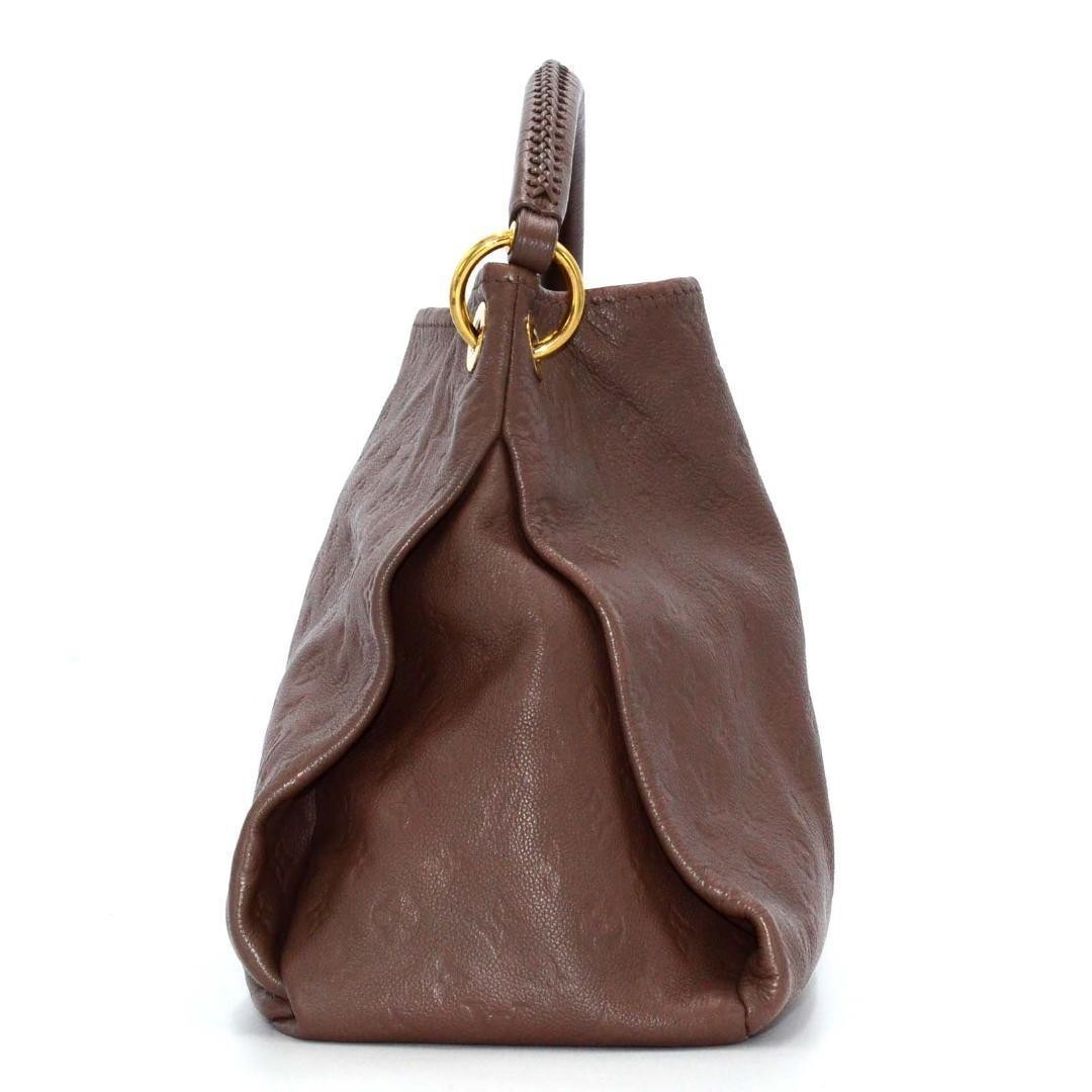 Louis Vuitton Artsy MM Monogram Empreinte M94171 Shoulder Bag Brown Leather