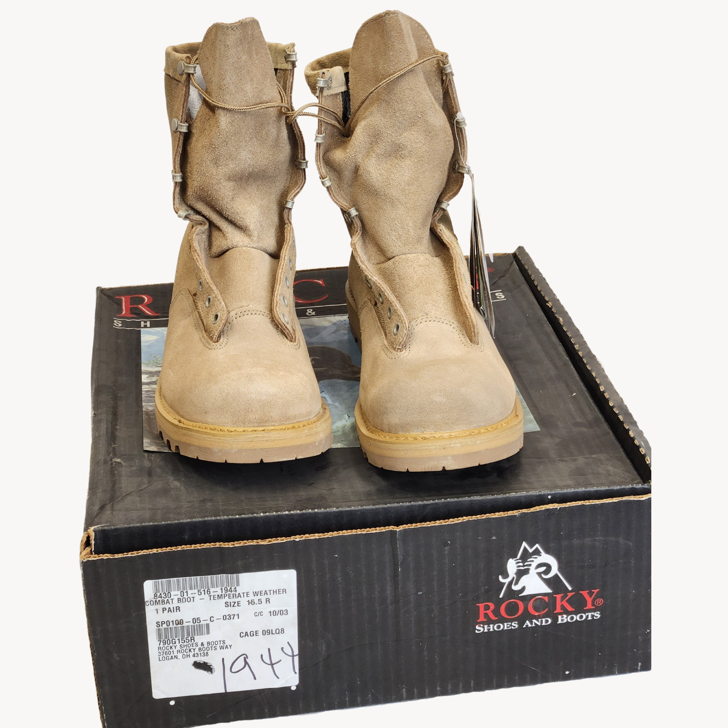 Rocky Temperate Climate 790G Combat Boots 15.5R – Used Serviceable *mocinc.1982*