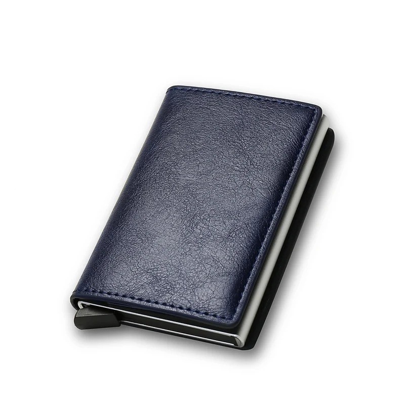 Anti Thief Rfid Credit Card Holder Smart Minimalist Wallet Men Women Slim Bank C