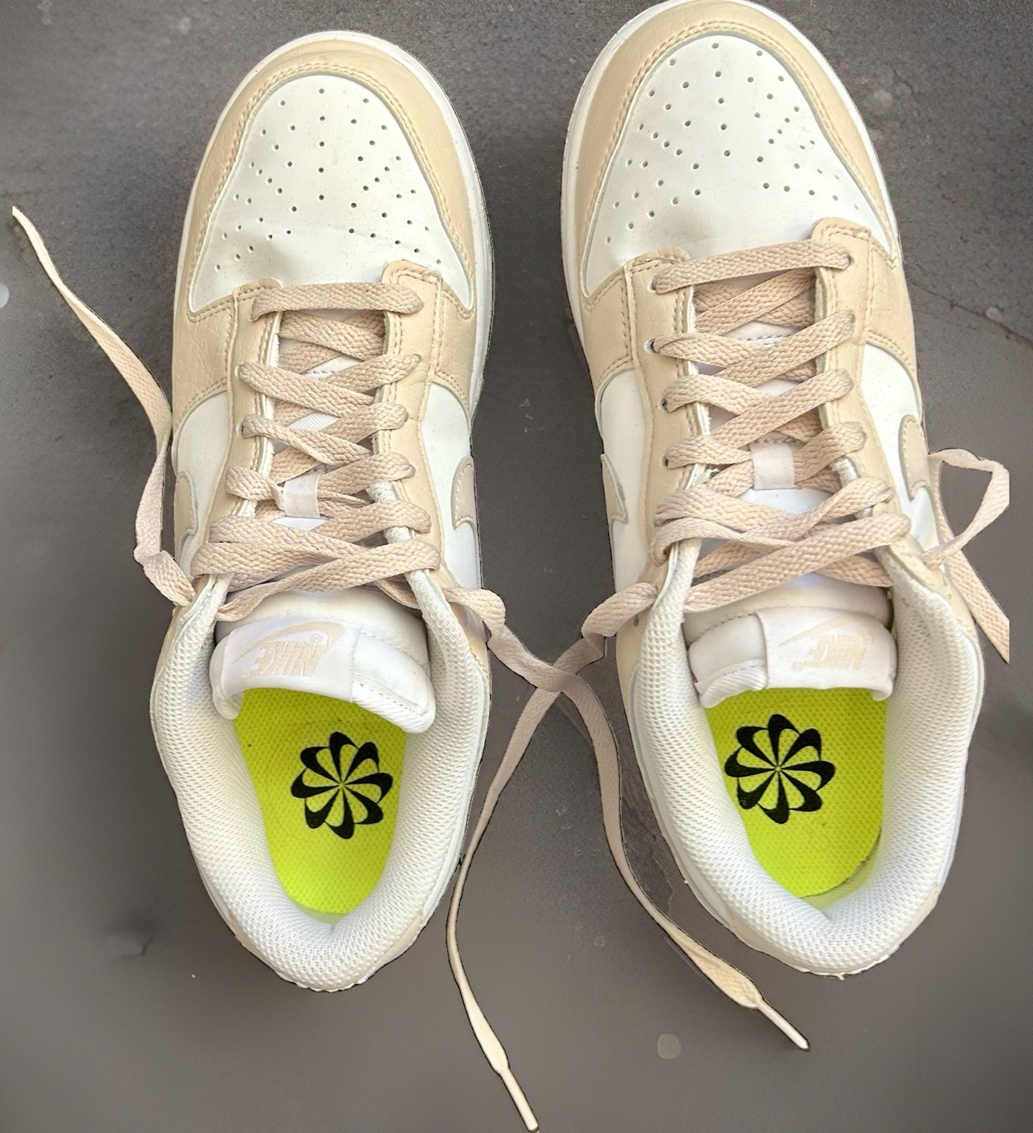 Nike Men’s Dunk Low Top Lace-Up Athletic Sneaker White/Beige/Sail/Hemp