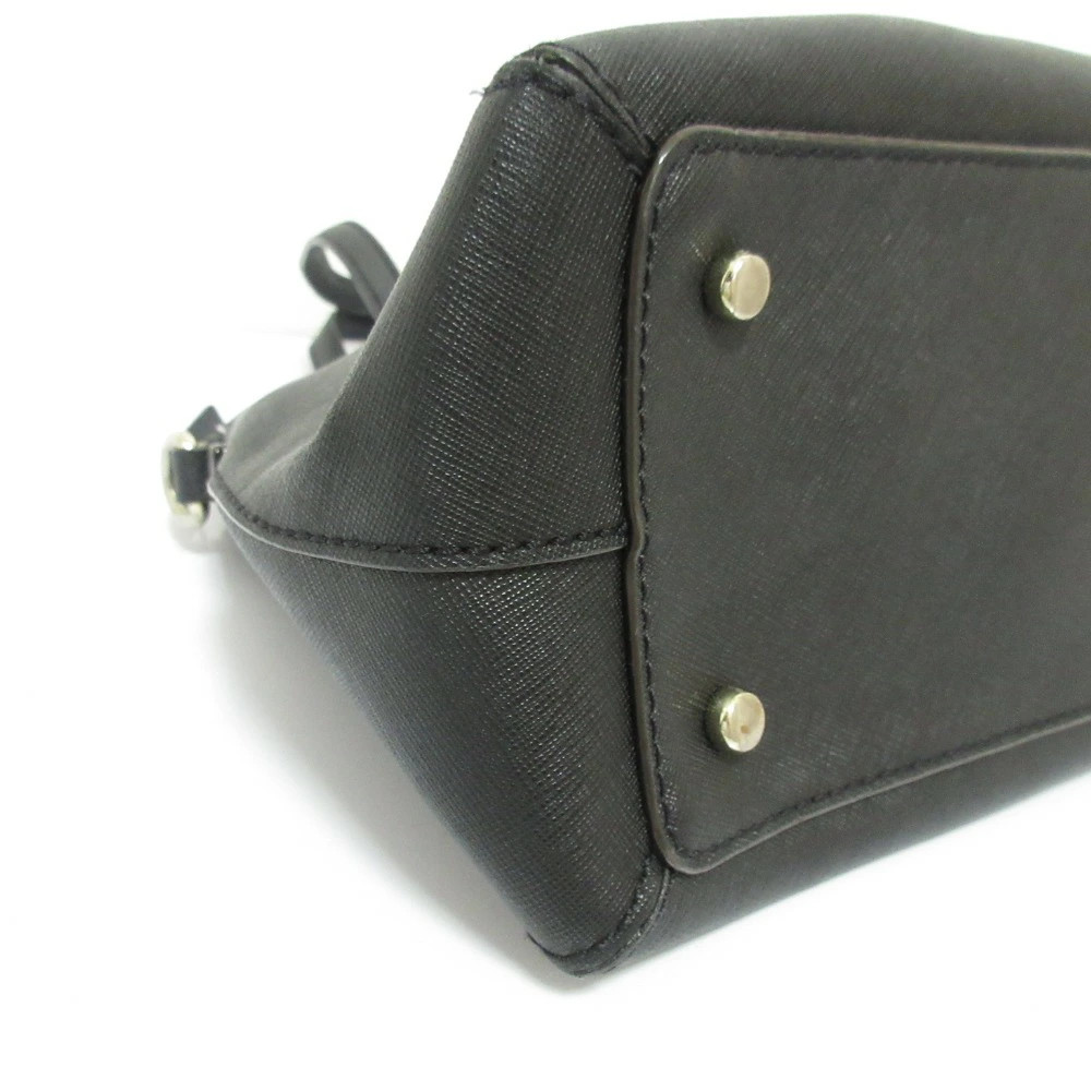 Used Good Condition Kate Spade Saffiano Leather 2WAY Shoulder Bag Black Ladies L
