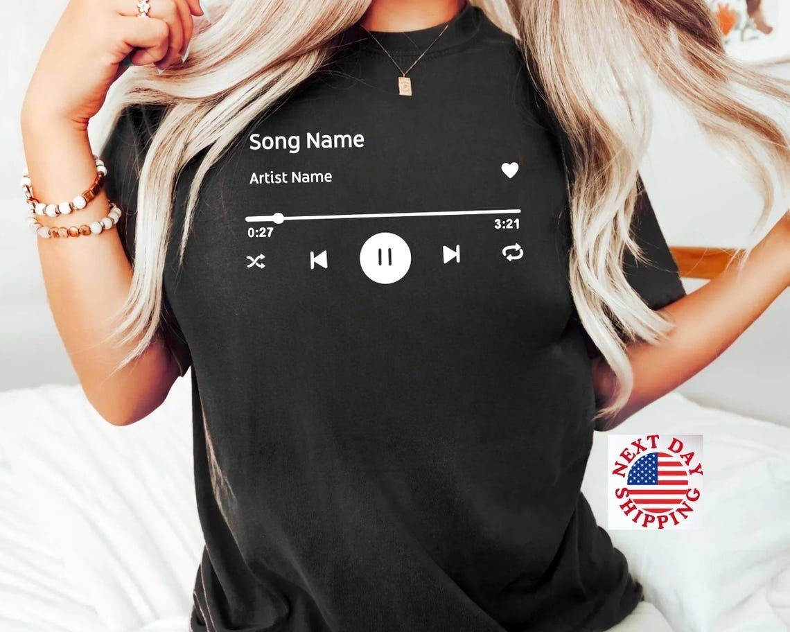 Custom Song Name Shirt Gift For Birthday, Custom Artist Name Shirt, T-shirt, tee