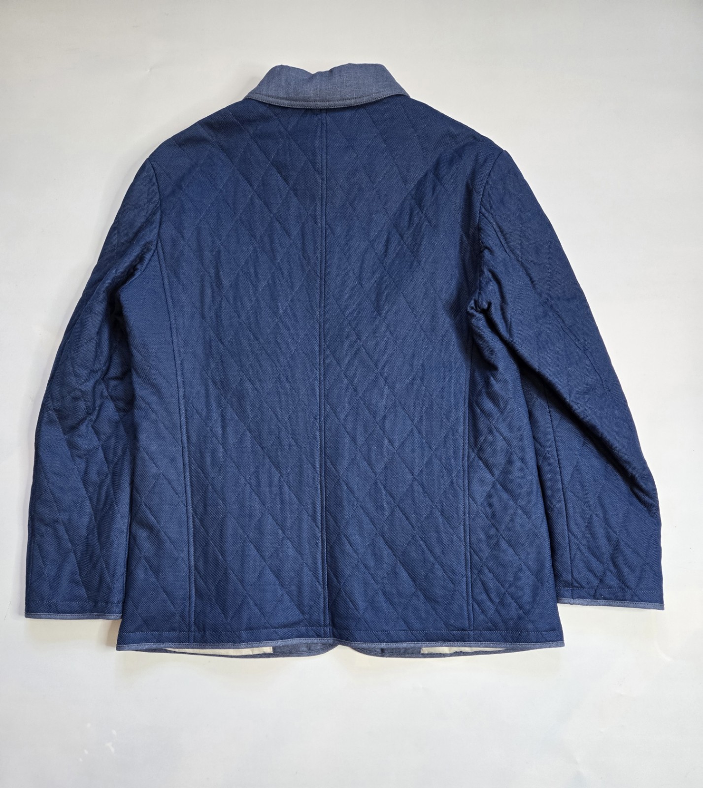WATERVILLE DEL QUILTED BLUE MEN’S JACKET ITALY SIZE 50 US SIZE L MADE IN ITALY