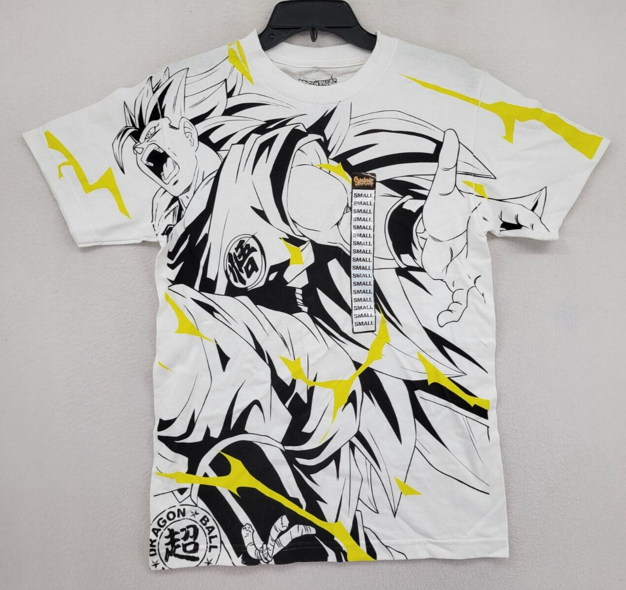 Dragon Ball Z Spencers Anime Men’s Short Sleeve T-shirt Size S White AOP