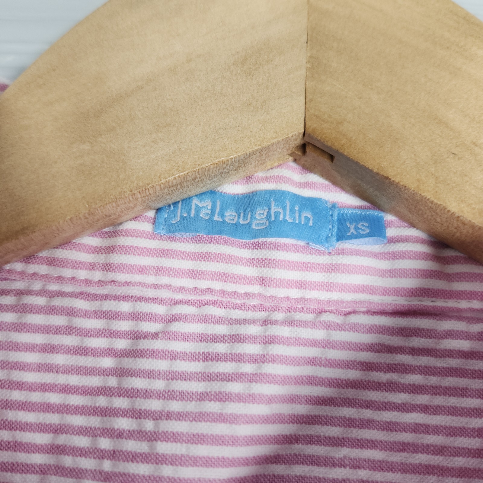 J Mclaughlin Striped Long Sleeve Buttonup Shirt Womens Size XS