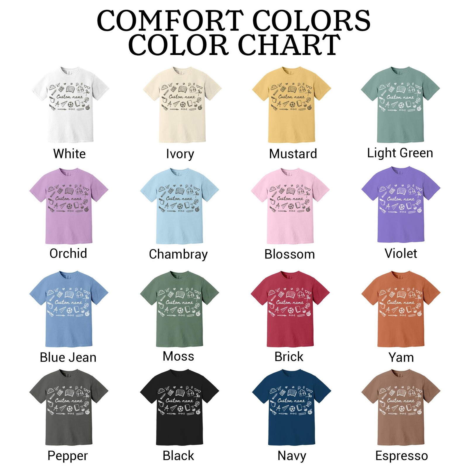 Comfort Colors® Custom Name Teacher Shirt, Coquette Personalized Teacher Gift Fo