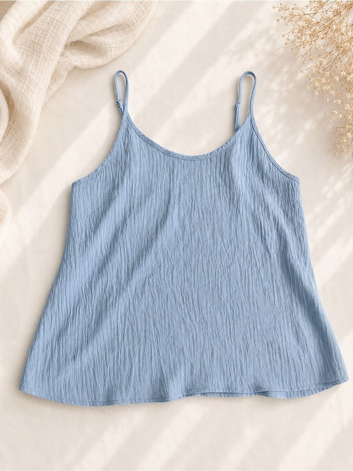 Light Blue Women’s Spaghetti Strap Tank Top