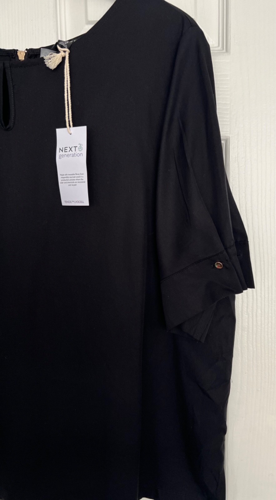 NEW NEXT Ladies Black Short Sleeve Blouse Size 20