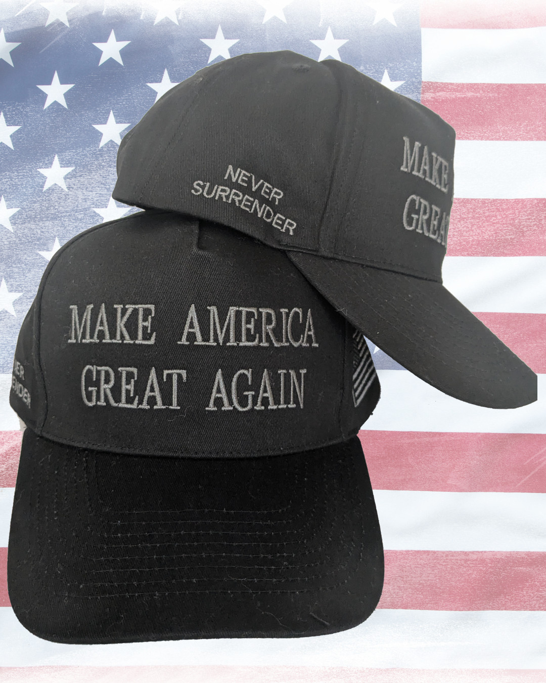 MAGA Dark Hat 4 Location Embroidery Elon Musk Trump Cap Make America Great Again