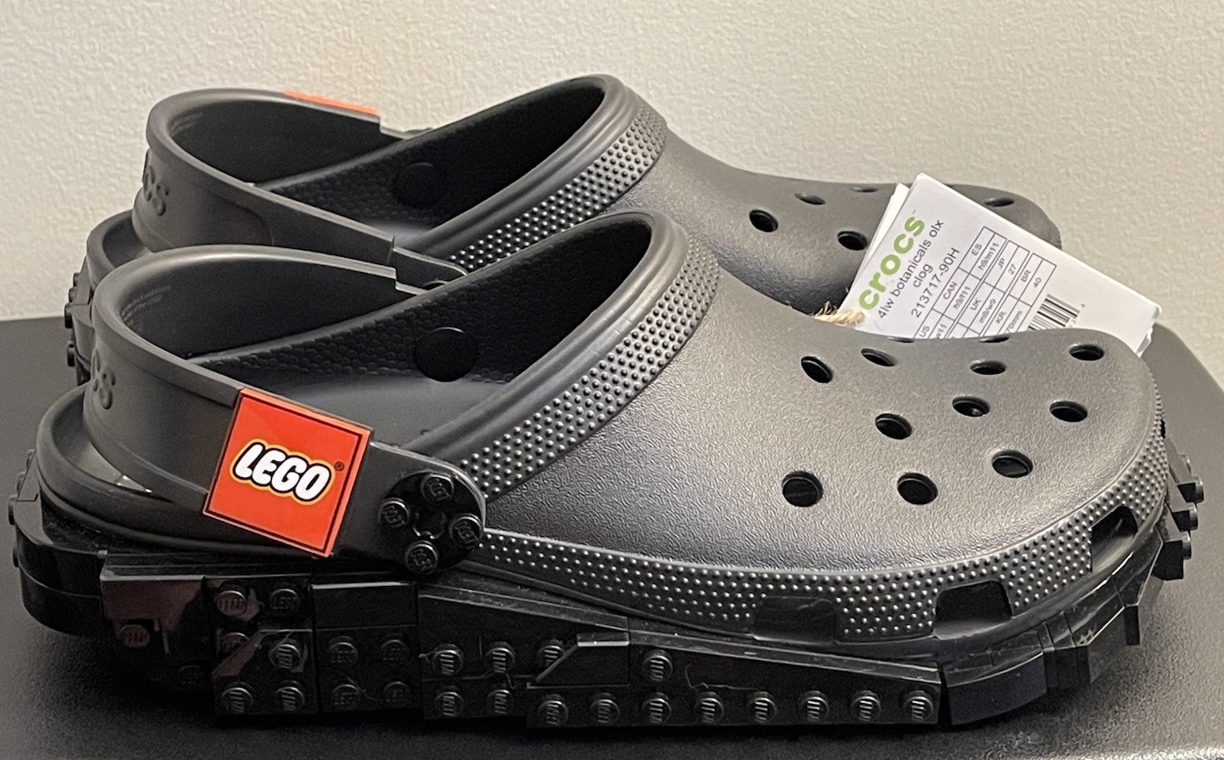 LEGO® Crocs Classic Midnight Garden Clog – Black Size 9M – 11W No Charms