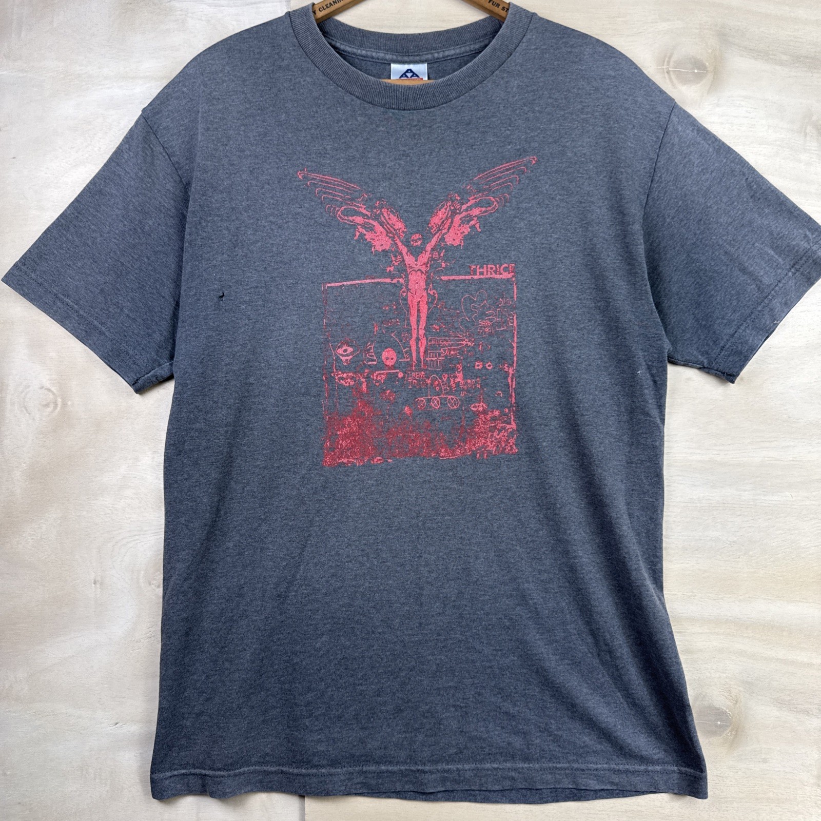 Thrice Icarus Band T Shirt Y2K Hardcore Thursday Emo Punk Sz Medium 20.5 x 28