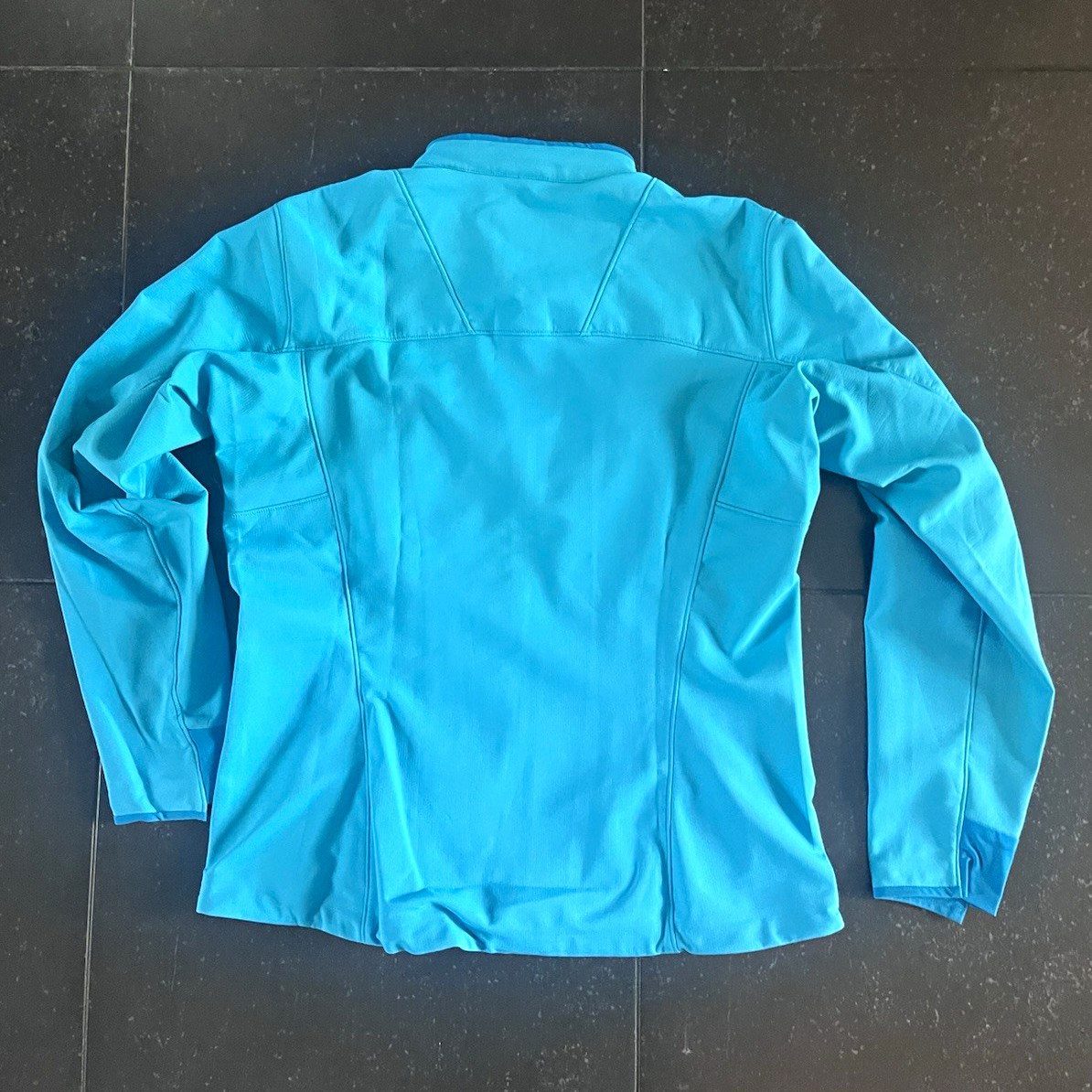 Arc’teryx Women’s Blue Softshell Track Jacket Full Zip Zipped Pockets L