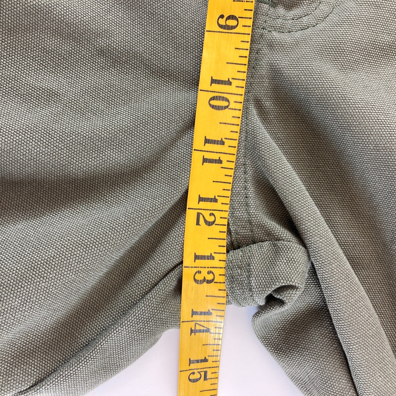 Dickies 100% Cotton Duck Carpenter Pants Olive Green 36 x 31 Loose Fit Workwear