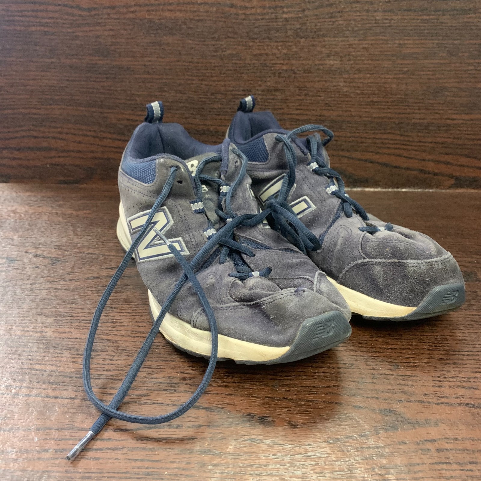 New Balance MX608UN5 608 Suede Men’s Training Shoes Size 9.5 4E Blue Cross