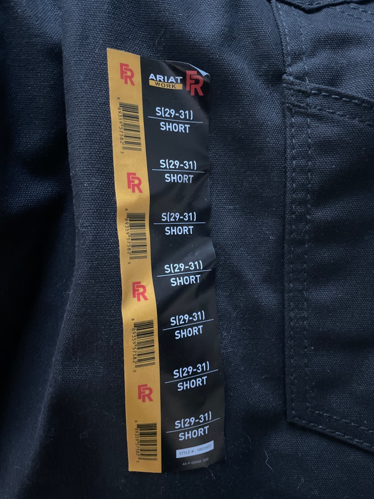 **NEW** Ariat Work FR Insulated Black Canvas Bib Overalls