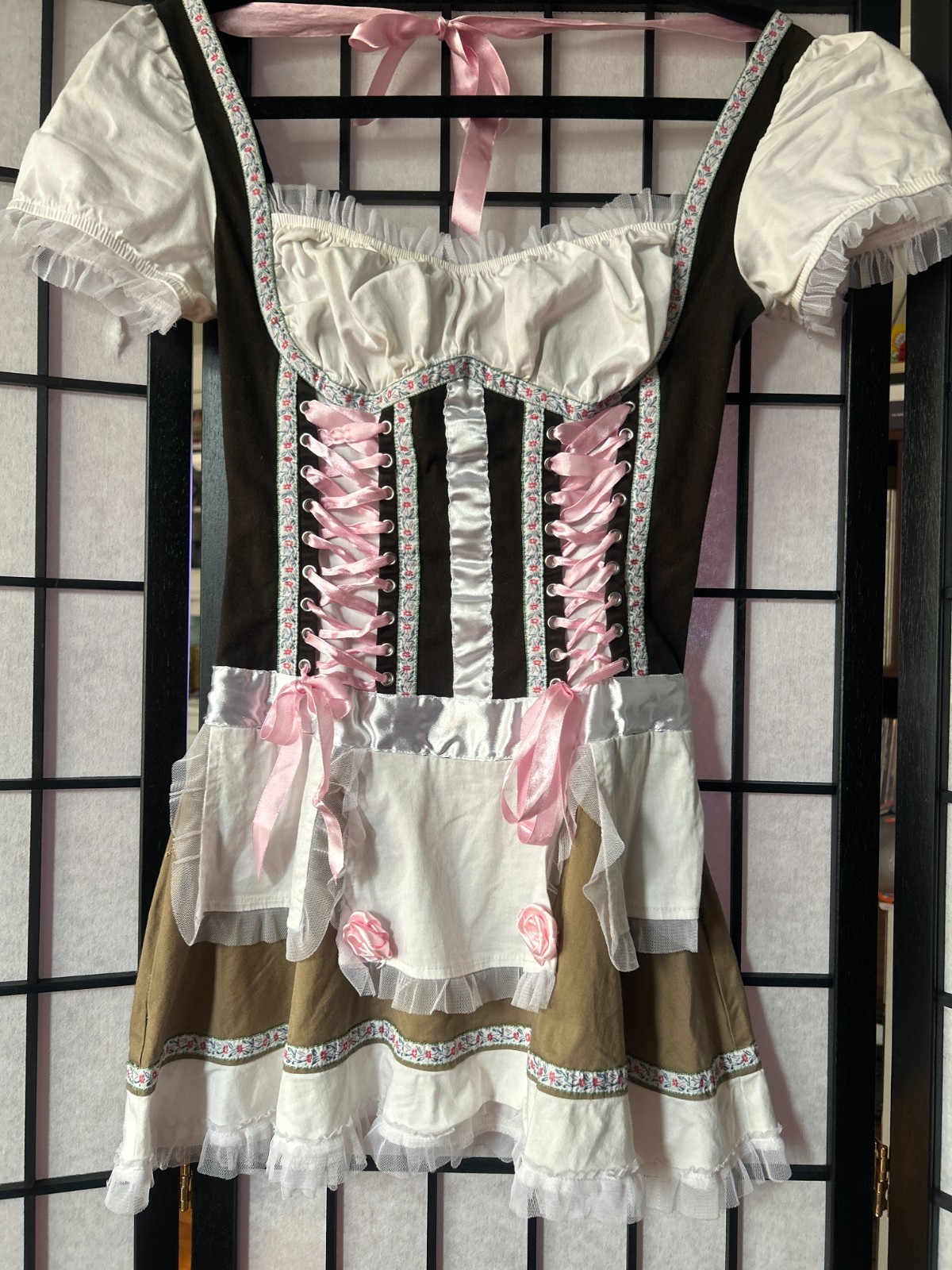 Y2K Bavarian Girl Costume (S) small vintage oktoberfest milkmaid costume German