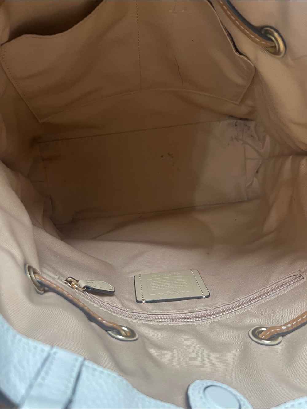 Coach Andy Tote with Embossed Horse and Carriage on Front