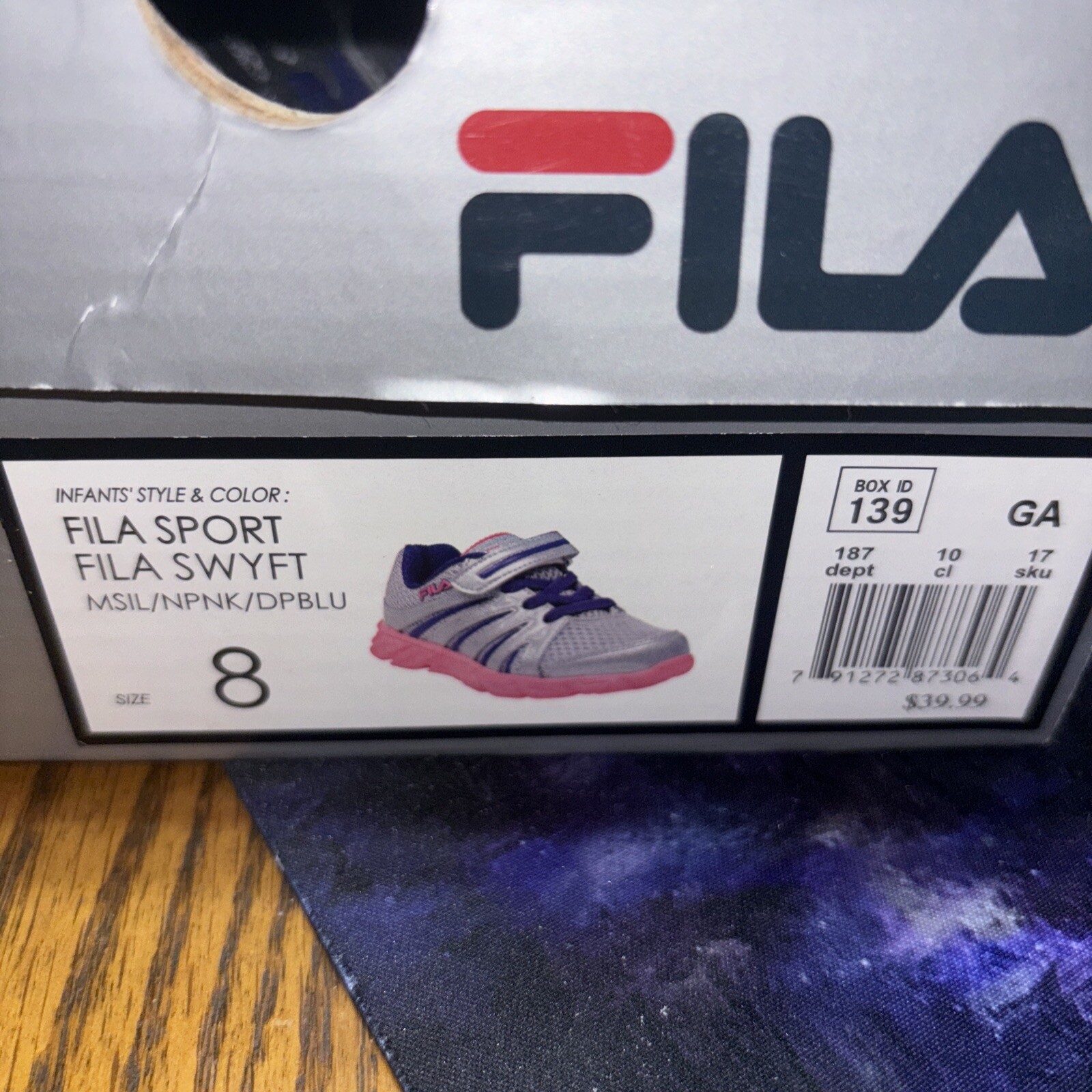 Fila Sport Infant Swyft Size 8 Infant New Box