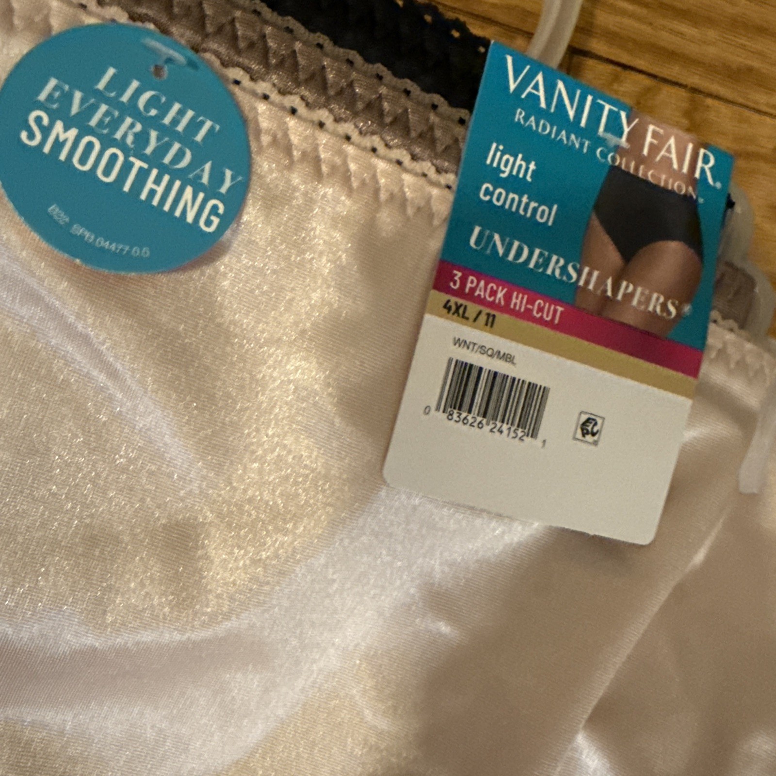 VANITY FAIR Women 6 Pair Light Control Undershapers Hi Cut Panties Size 4XL 11