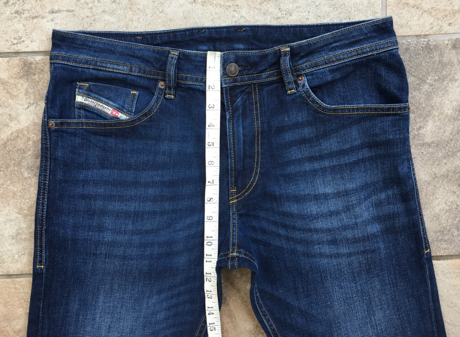 Mens Diesel THOMMER-R RB065 Slim Blue Stretch Denim Jeans – Zip Fly – W33 L32