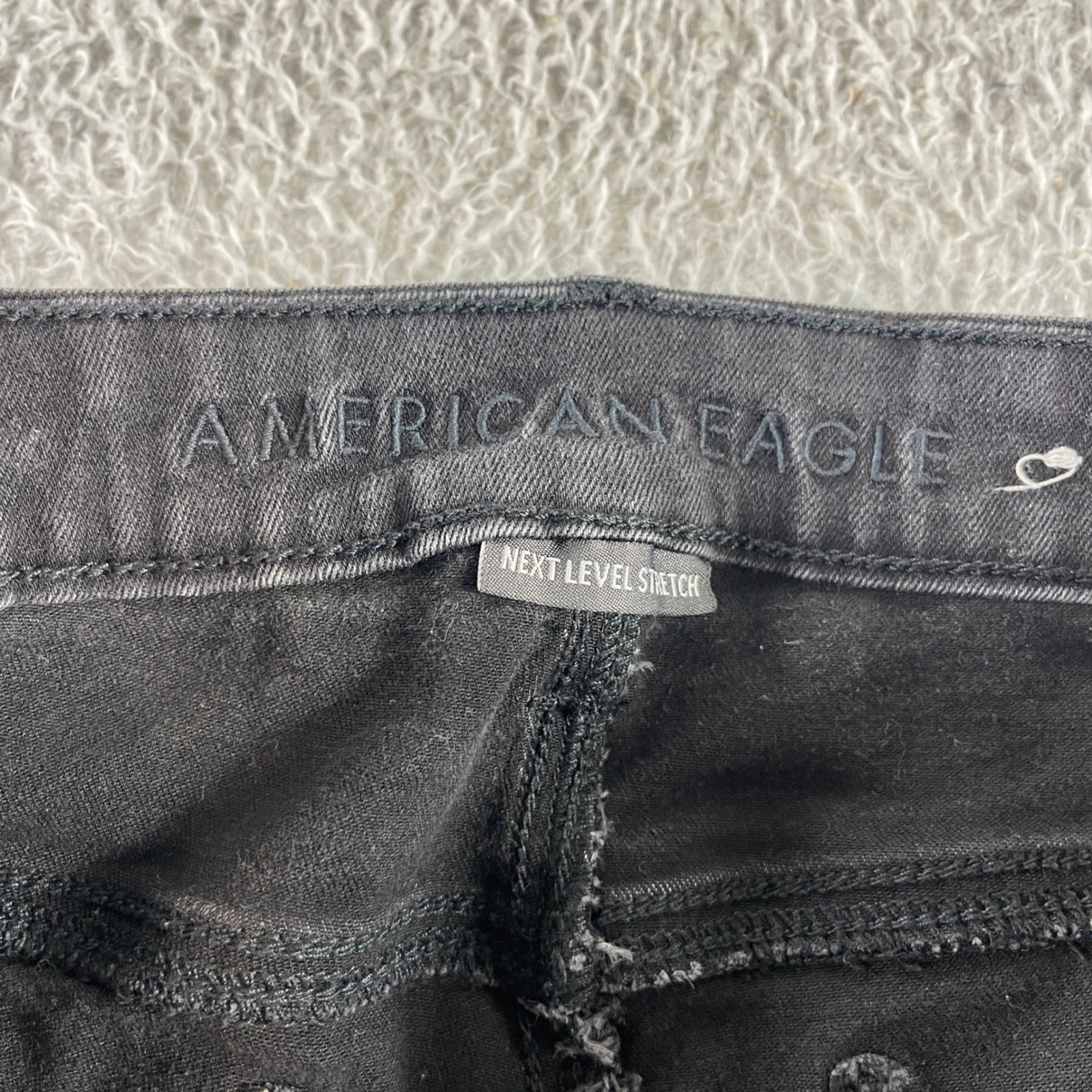 American Eagle Outfitters Black Next Level Stretch Jegging Jeans Womens Size