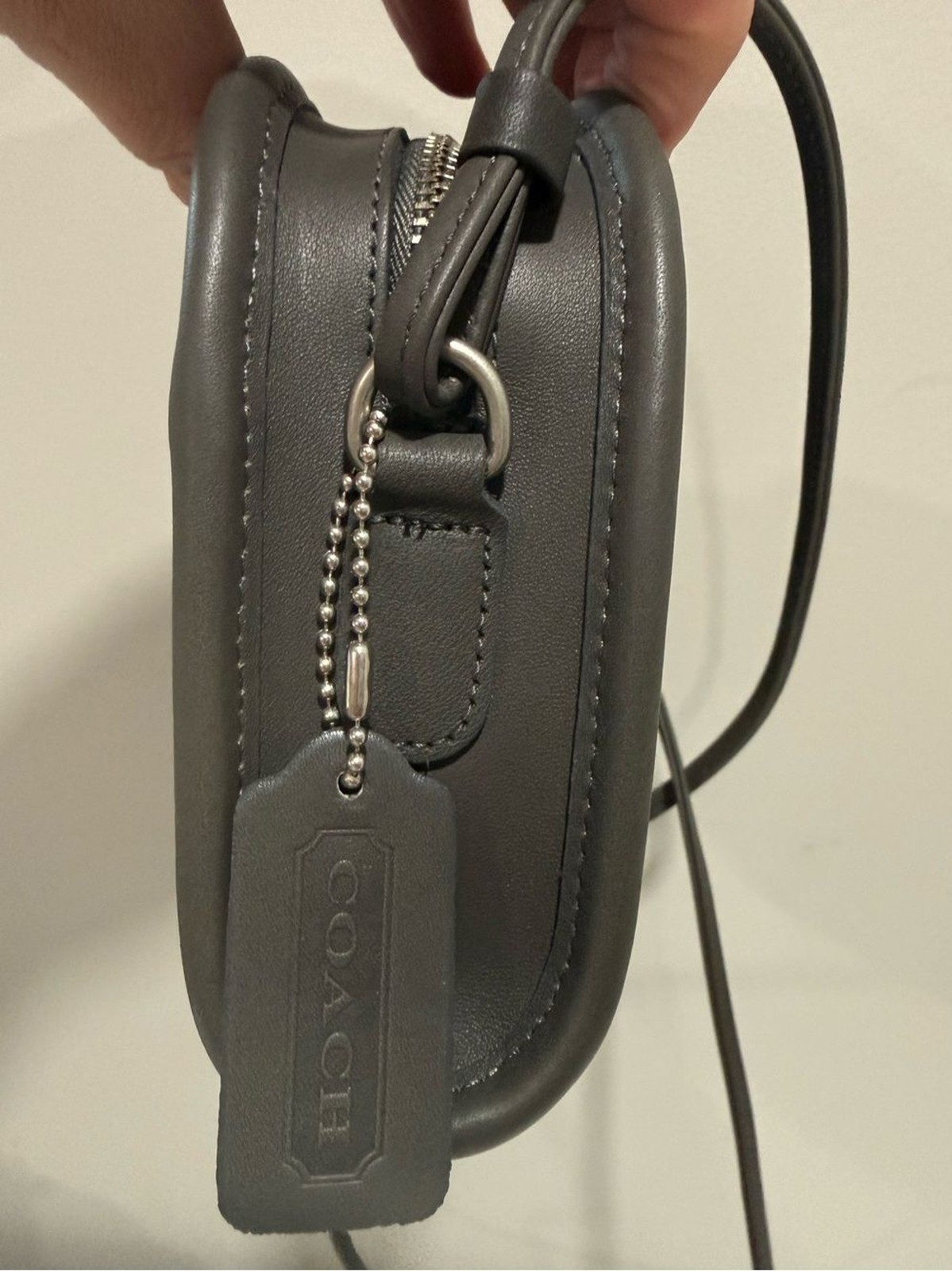 NWT Coach Abbie 9017 Dark Gray Nickel Hardware Deadstock Vintage 1998