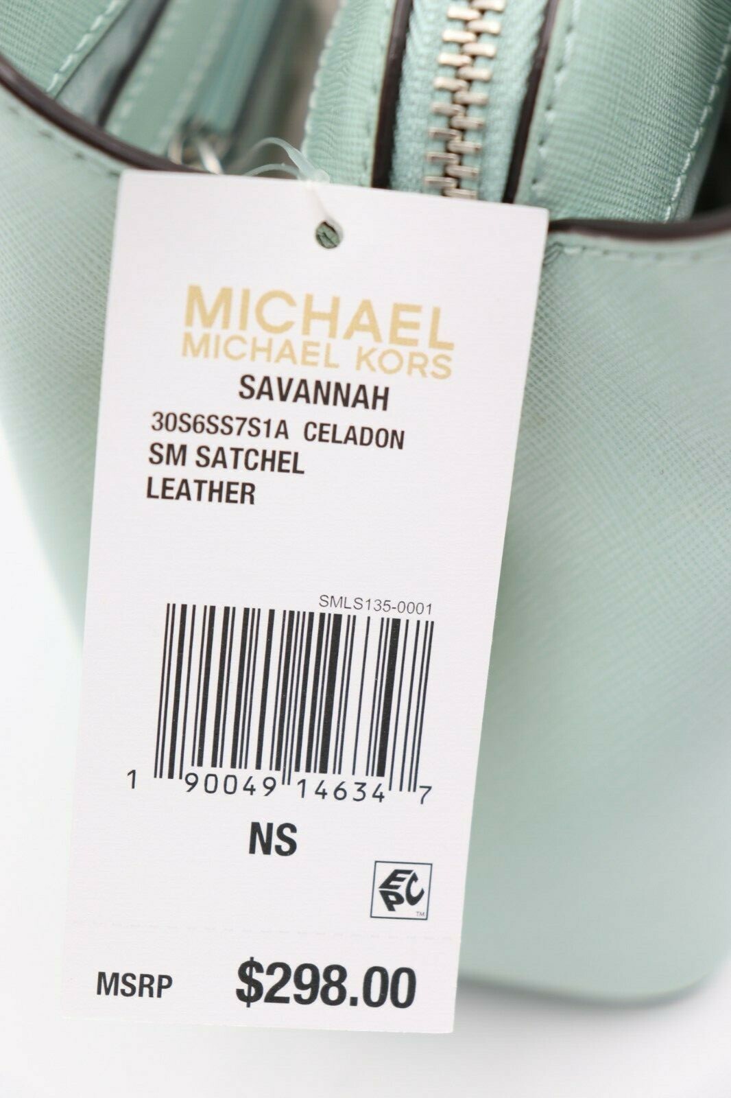 NWT MICHAEL Michael Kors Leather Savannah Satchel Crossbody Bag Purse New $298
