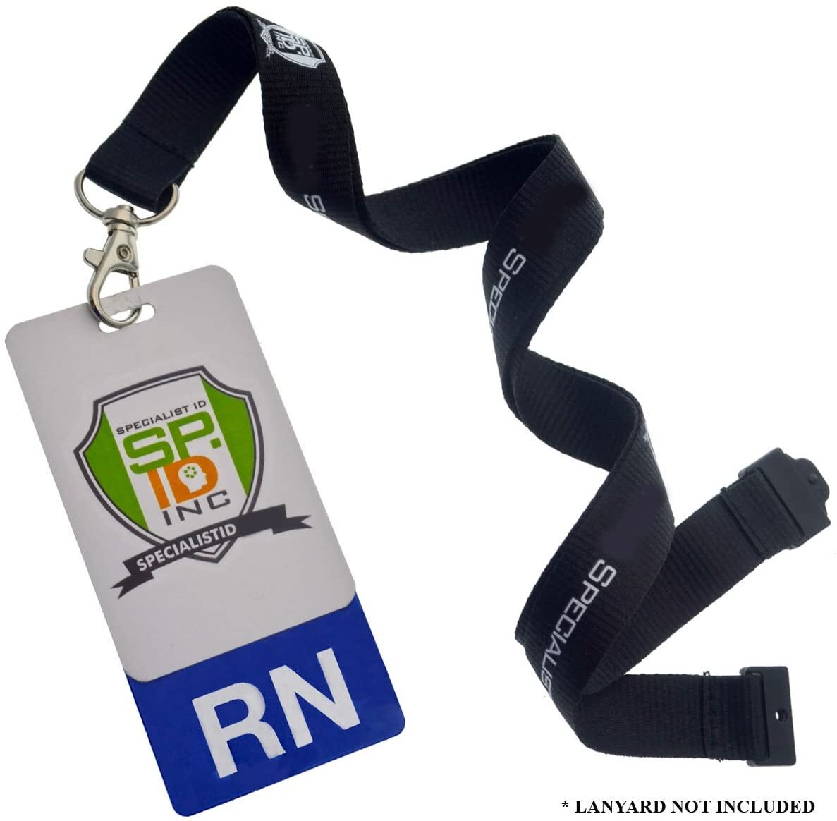 CLEAR RN Badge Buddy – Vertical – Hospital ID Card Buddies Registered Nurses