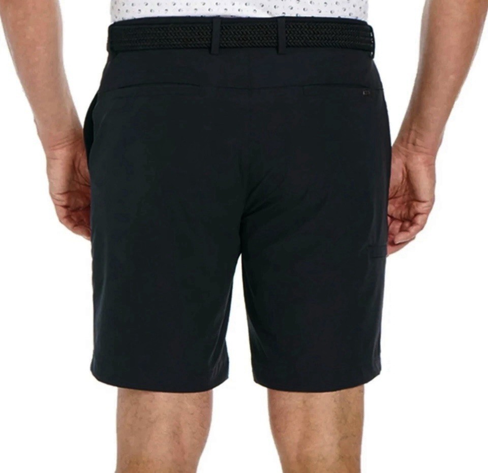 Greg Norman Men’s Stretch Golf Shorts, Black, Size 30 Comfort Waist 8.5” Inseam