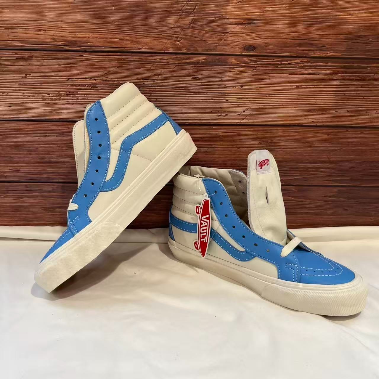 Vans-SK8-HI Reissue VLT LX ‘Bonnie Blue Marshmallow’ Shoes VN0A4BVHXG0