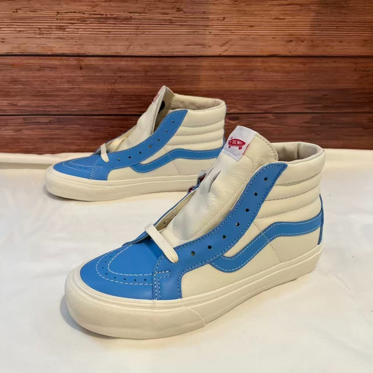 Vans-SK8-HI Reissue VLT LX ‘Bonnie Blue Marshmallow’ Shoes VN0A4BVHXG0