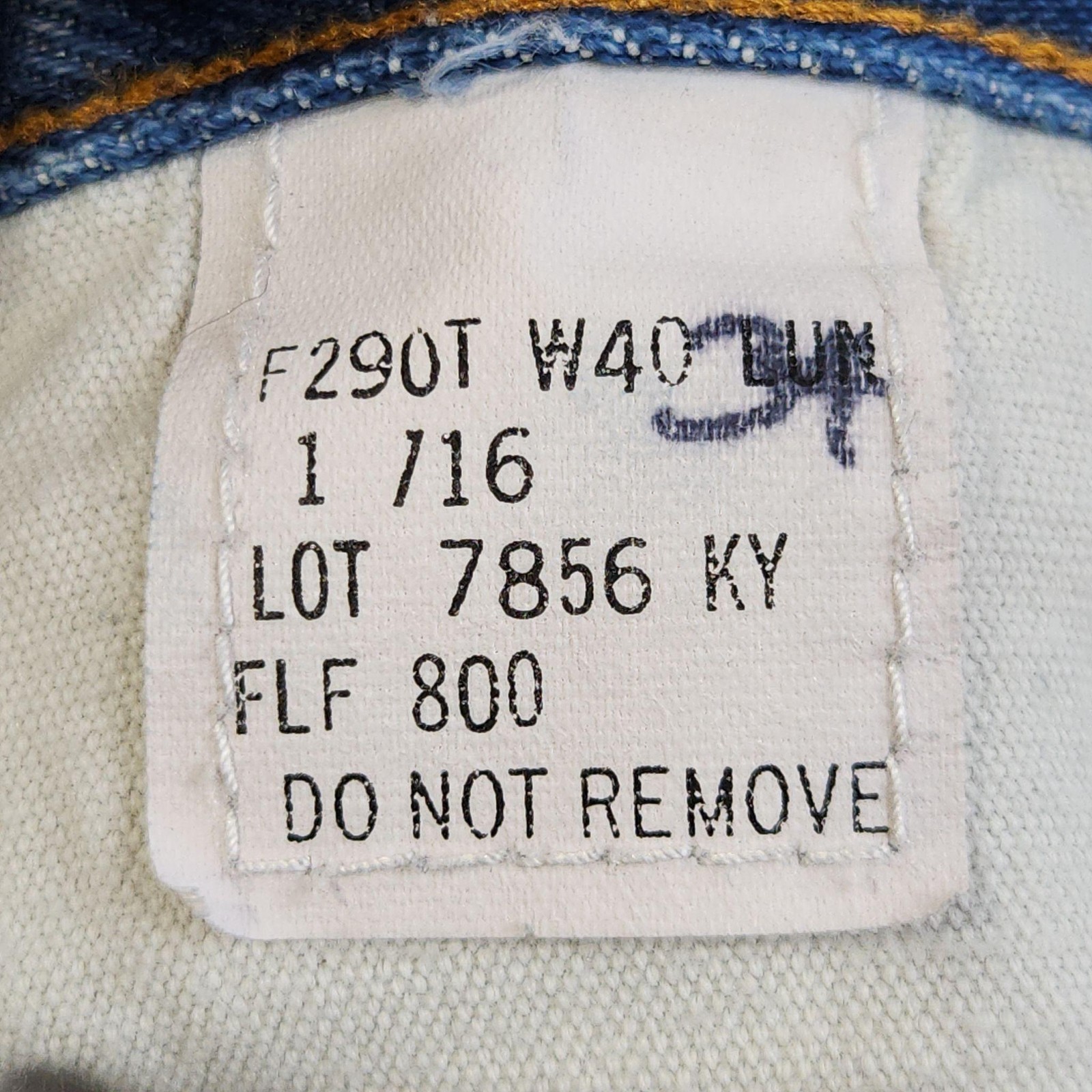 Tyndale FR Jeans Mens 40×34 Blue Medium Wash Relaxed Straight Denim F290T