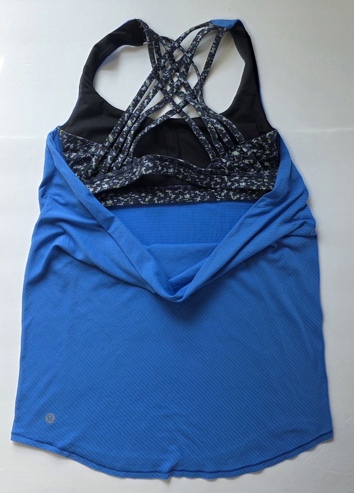 Camiseta sin mangas Lululemon Strappy Back para mujer, azul,Size 4