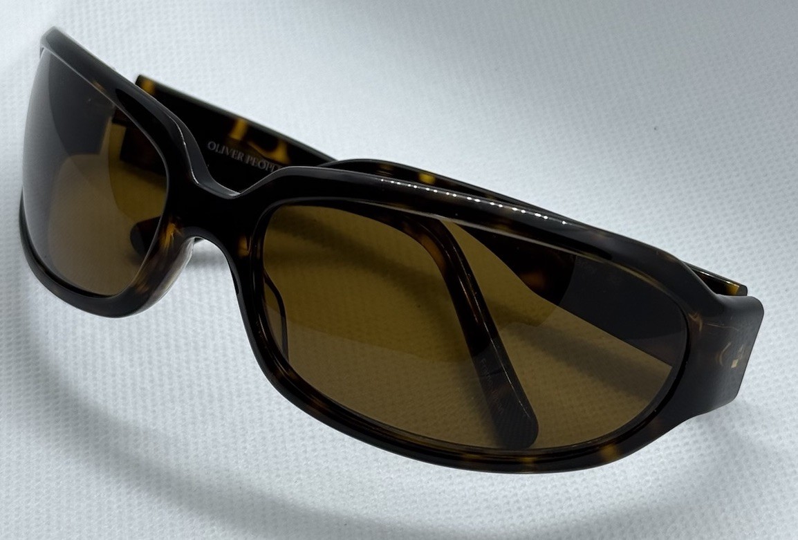 Oliver Peoples Marley 362 Tortoise WrapSunglasses Brown Lens Made in Japan 64-15