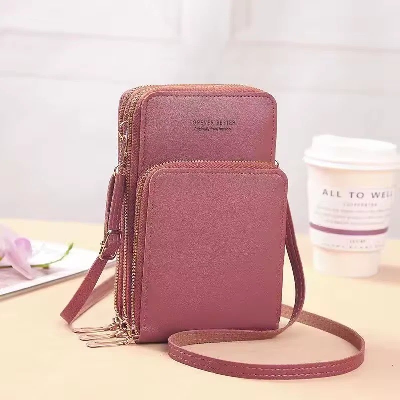 Small Crossbody Cell Phone Purse with Large Touch Screen for Women Mini Handbag