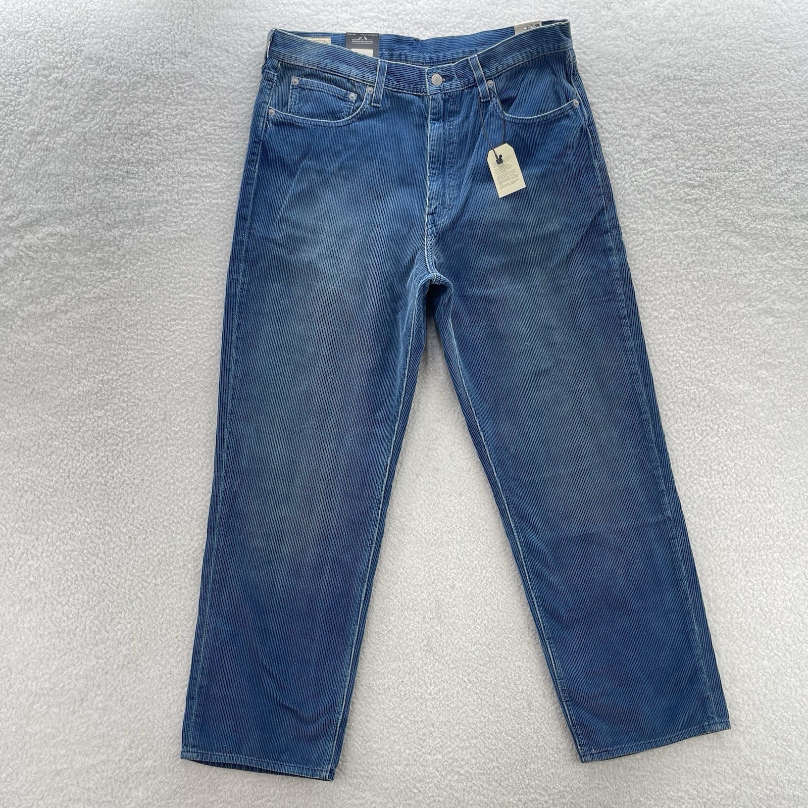 Levis 568 Corduroy Pants Mens 31×34 Blue Loose Straight Premium Skater Y2K 90s