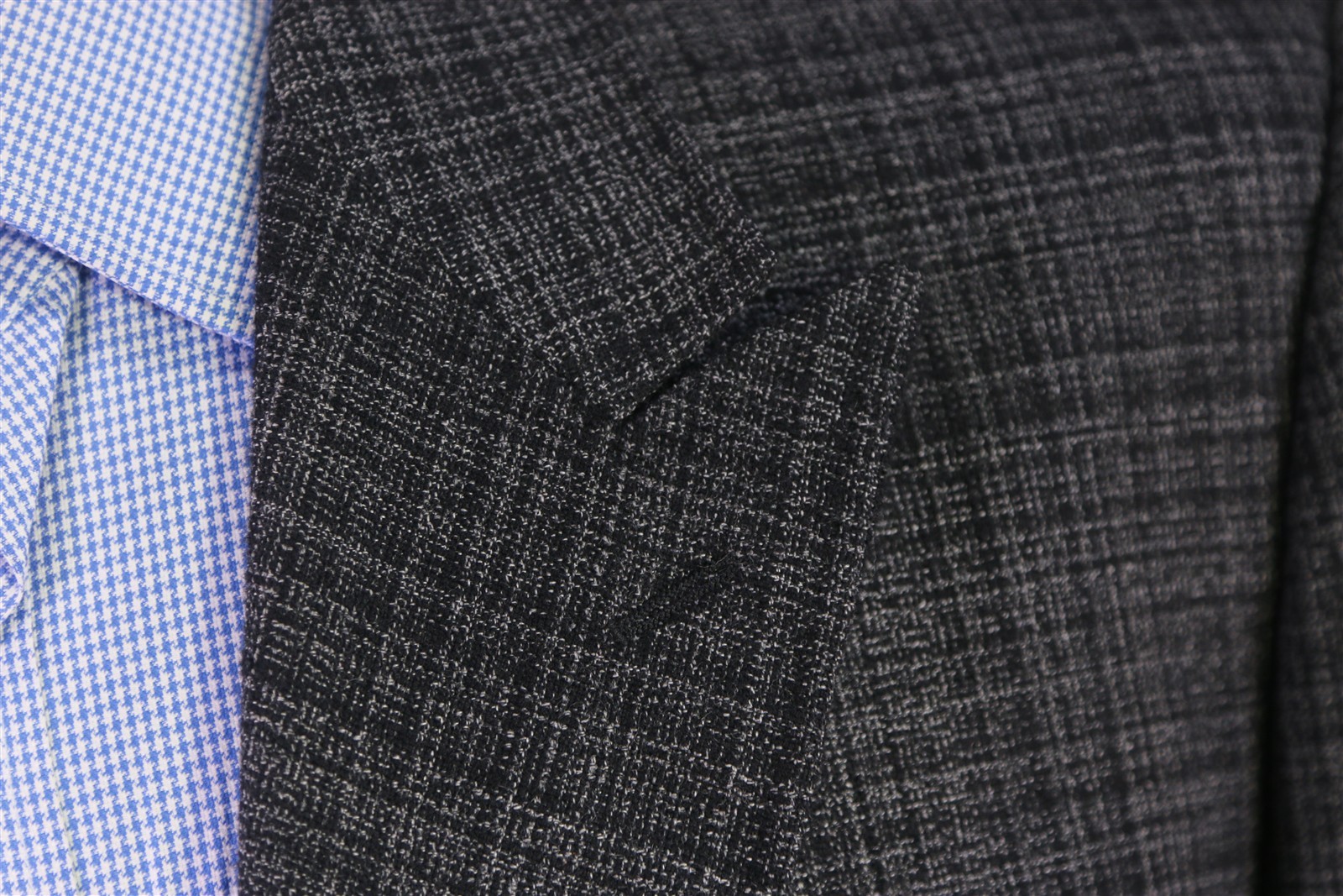 Nat Nast Gray Black Plaid Peak Lapel Patch Pocket Wool Blazer Jacket 42R