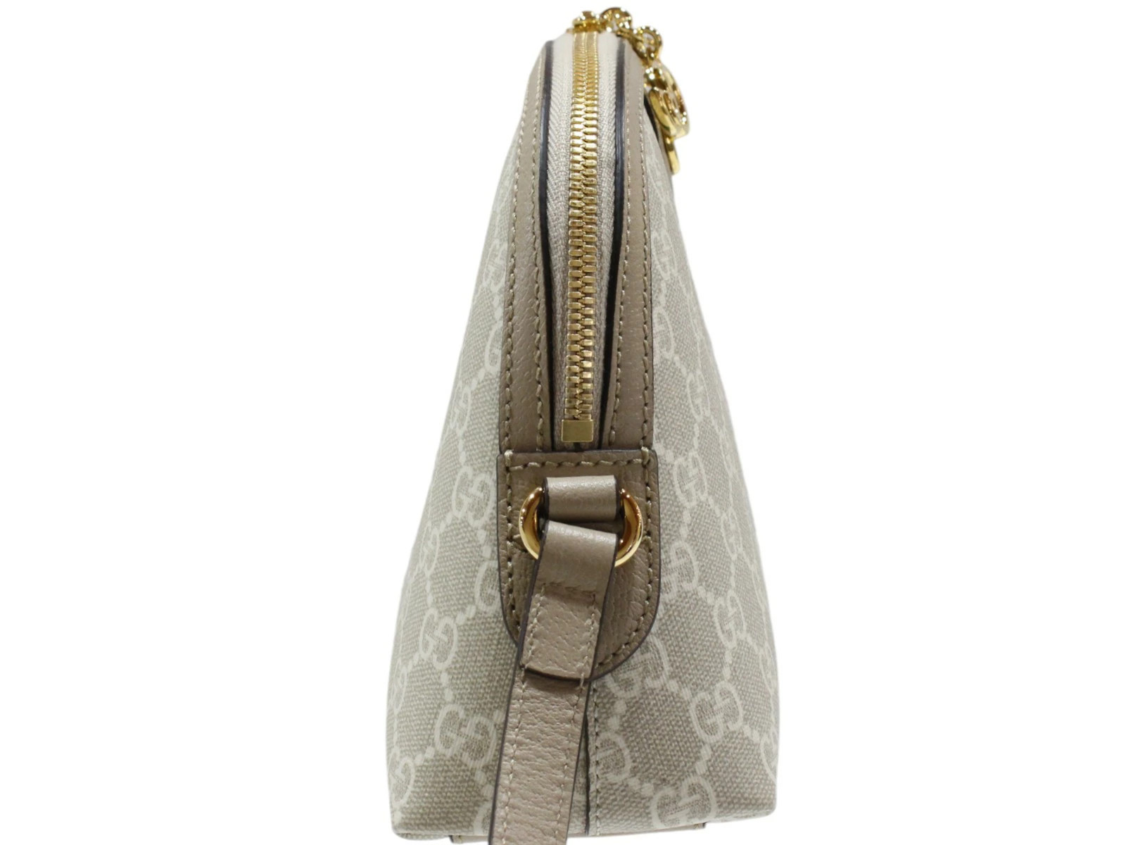 GUCCI Ophidia Small Shoulder Bag 499621 GG Supreme Canvas White Beige
