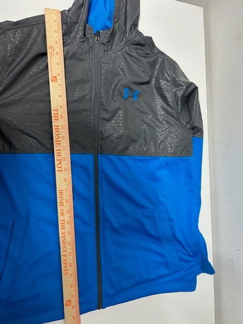 Under Armour Full Zip All Season Gear Loose Fit Workout Track Blue Gray Men’s XL
