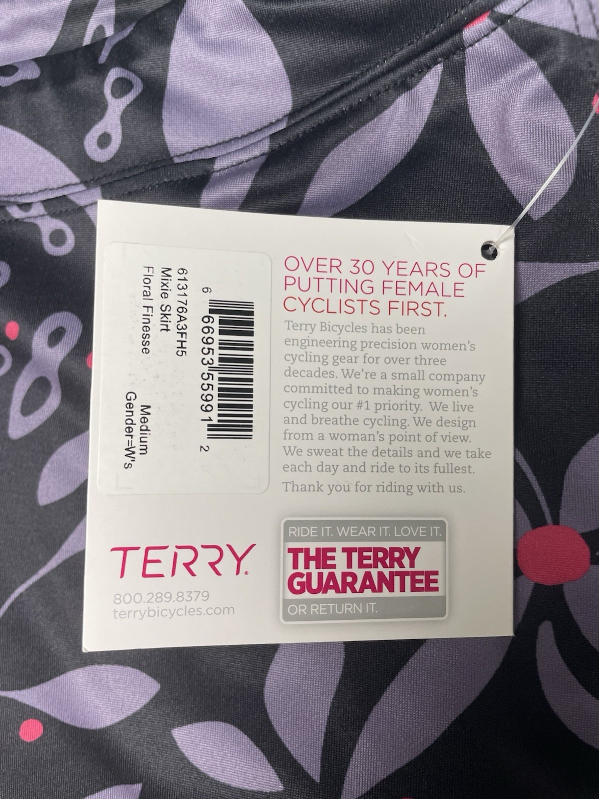 Terry | Mixie Bike Skirt Floral Finesse | M